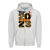 Dove Grey gold senıor 2023 Zipper Hoodie - AdoDesignShop