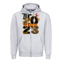 Heather Grey gold senıor 2023 Zipper Hoodie - AdoDesignShop