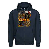 Navy gold senıor 2023 Zipper Hoodie - AdoDesignShop