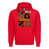 Red gold senıor 2023 Zipper Hoodie - AdoDesignShop