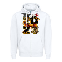 White gold senıor 2023 Zipper Hoodie - AdoDesignShop