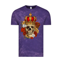 Cloud Purple Skull King Vintage Tee - RanaPortraitStore