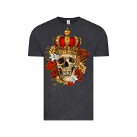 Vintage Black Skull King Vintage Tee - RanaPortraitStore