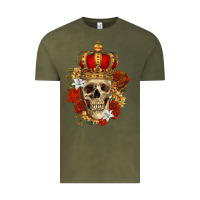 Vintage Olive Skull King Vintage Tee - RanaPortraitStore