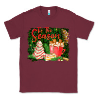 Burgundy tis the season Classic Tee - FaDigitalArtStudio