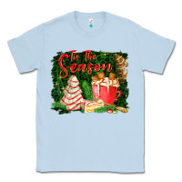 Dusty Blue tis the season Classic Tee - FaDigitalArtStudio