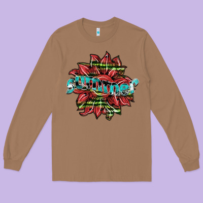 Summer Long Sleeve Tee Designed By Sublimationcraftshop