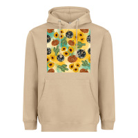 Mushroom leopard pumpkin cactus sunflower seamless Heavyweight Hoodie - AdoDesignShop