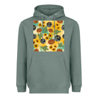 Sage leopard pumpkin cactus sunflower seamless Heavyweight Hoodie - AdoDesignShop