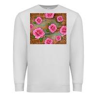 Dove Grey Western Pink Roses Premium Sweatshirt - LillyAllenDesigns