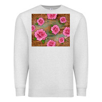 Oatmeal Heather Western Pink Roses Premium Sweatshirt - LillyAllenDesigns