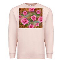 Pale Pink Western Pink Roses Premium Sweatshirt - LillyAllenDesigns