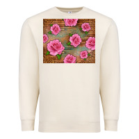 Sandshell Western Pink Roses Premium Sweatshirt - LillyAllenDesigns