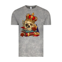 Cloud Rock Skull With Crown Vintage Tee - RanaPortraitStore