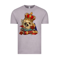 Vintage Zinc Skull With Crown Vintage Tee - RanaPortraitStore