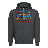 Smoke autism mom like a normal mom except much cooler Zipper Hoodie - JahusDesignShop