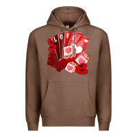 Chestnut valentines day feeling lucky Premium Hoodie - NancyCooperArtShop