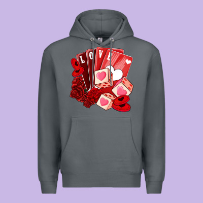 Valentines Day Feeling Lucky Premium Hoodie Designed By Nancycooperartshop