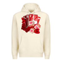 Sandshell valentines day feeling lucky Premium Hoodie - NancyCooperArtShop