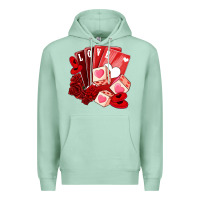 Seafoam valentines day feeling lucky Premium Hoodie - NancyCooperArtShop