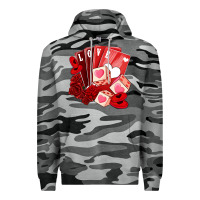 Slate Camo valentines day feeling lucky Premium Hoodie - NancyCooperArtShop