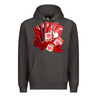 Smoke valentines day feeling lucky Premium Hoodie - NancyCooperArtShop
