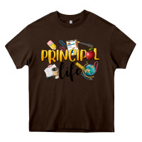 Chocolate Brown Principal Life Heavy Core Tee - LillyAllenDesigns