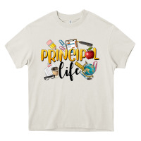 Cream Principal Life Heavy Core Tee - LillyAllenDesigns