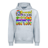 Heather Grey be careful who you hate it could be someone you Urban Hoodie - LillyAllenDesigns