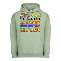 Pigment Oil Green be careful who you hate it could be someone you Urban Hoodie - LillyAllenDesigns