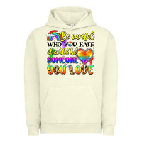 Pigment Pistachio be careful who you hate it could be someone you Urban Hoodie - LillyAllenDesigns
