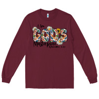 Burgundy I Am Gods Master Piece Ephesians Long Sleeve Tee - CowhideDigitalArt
