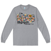 Heather Grey I Am Gods Master Piece Ephesians Long Sleeve Tee - CowhideDigitalArt