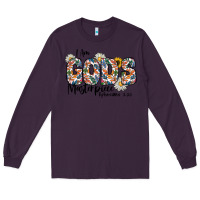 Plum I Am Gods Master Piece Ephesians Long Sleeve Tee - CowhideDigitalArt