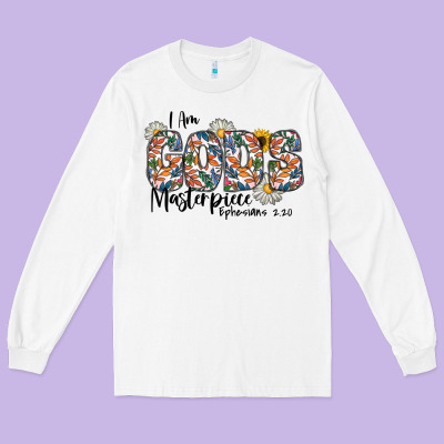 I Am Gods Master Piece Ephesians Long Sleeve Tee Designed By Cowhidedigitalart