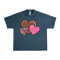 Midnight Navy valentine's day hearts Urban Heavy Tee - RanaPortraitStore