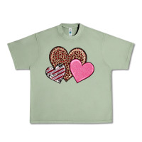 Oil Green valentine's day hearts Urban Heavy Tee - RanaPortraitStore