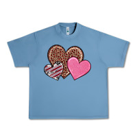 Pebble Blue valentine's day hearts Urban Heavy Tee - RanaPortraitStore
