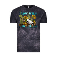Cloud Black grow wild sun child tbw Vintage Tee - texasbilliewilder