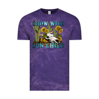 Cloud Purple grow wild sun child tbw Vintage Tee - texasbilliewilder