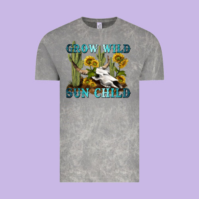 Vintage Tee grow wild sun child tbw