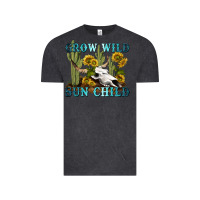 Vintage Black grow wild sun child tbw Vintage Tee - texasbilliewilder