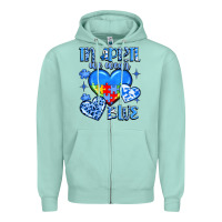 Seafoam in april we wear blue Zipper Hoodie - JahusDesignShop