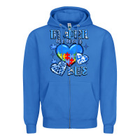 True Royal in april we wear blue Zipper Hoodie - JahusDesignShop