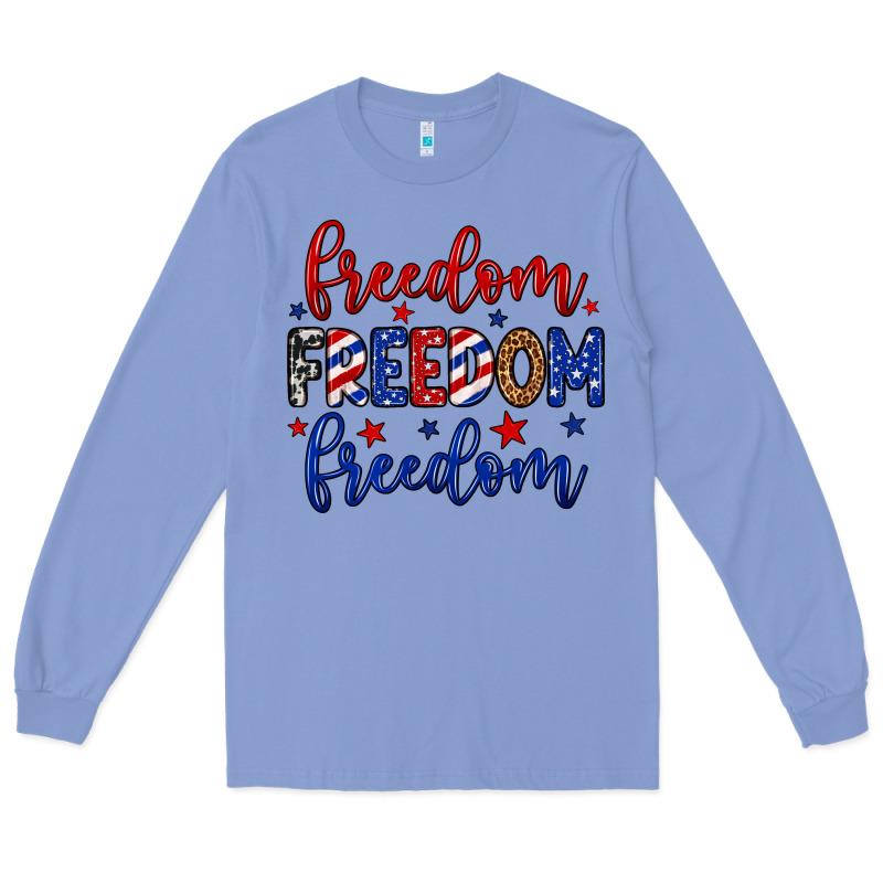 Freedom Freedom Freedom Long Sleeve Tee by Neo Western | Teevron