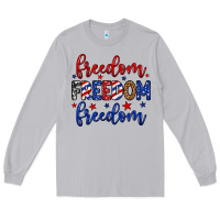 Moon Dust Freedom freedom freedom Long Sleeve Tee - Neo Western
