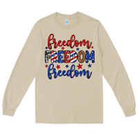 Mushroom Freedom freedom freedom Long Sleeve Tee - Neo Western