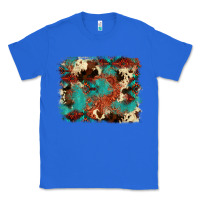 True Royal aztec turquoise glitter cowhide  tooled leather ba Classic Tee - FaDigitalArtStudio