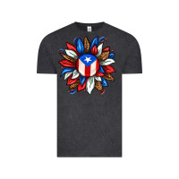 Vintage Black puerto rico sunflower Vintage Tee - texasbilliewilder