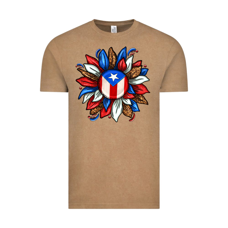 Puerto Rico Sunflower Vintage Tee by texasbilliewilder | Teevron